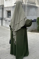 Khimar 2 voiles mousseline Umm Hafsa