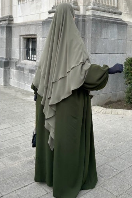 Khimar 2 voiles mousseline Umm Hafsa