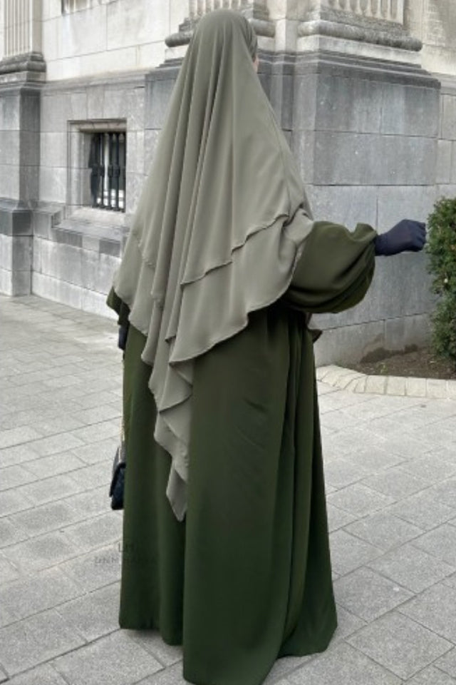 Khimar 2 voiles mousseline Umm Hafsa
