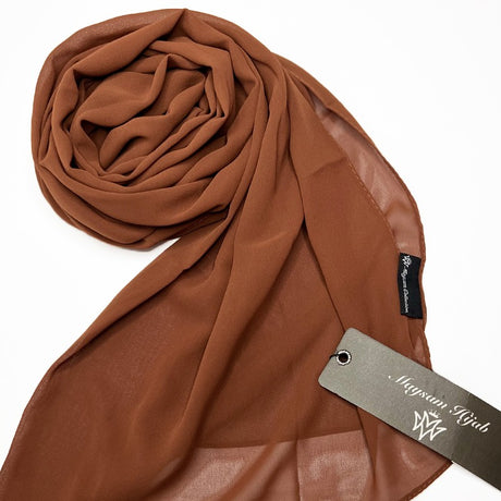 Hijab Mousseline Premium 190×70cm Châle Maysam