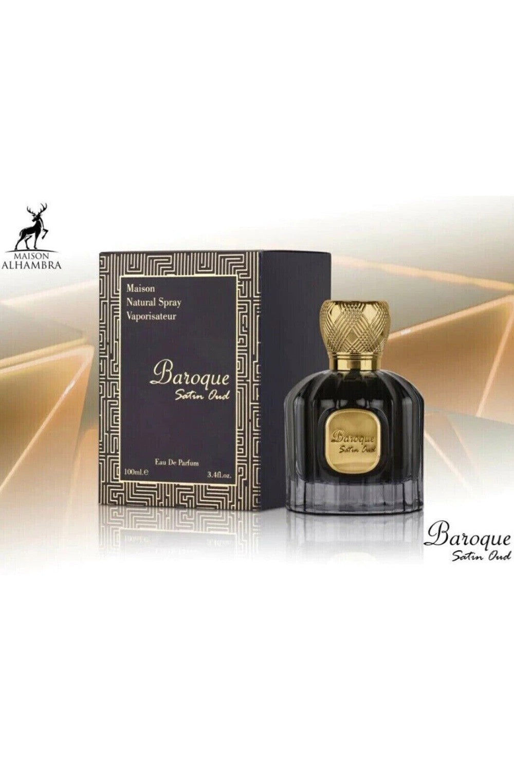 Eau de Parfum Baroque Satin Oud ALHAMBRA 100mL - Maison Alhambra Perfumes Dubaï