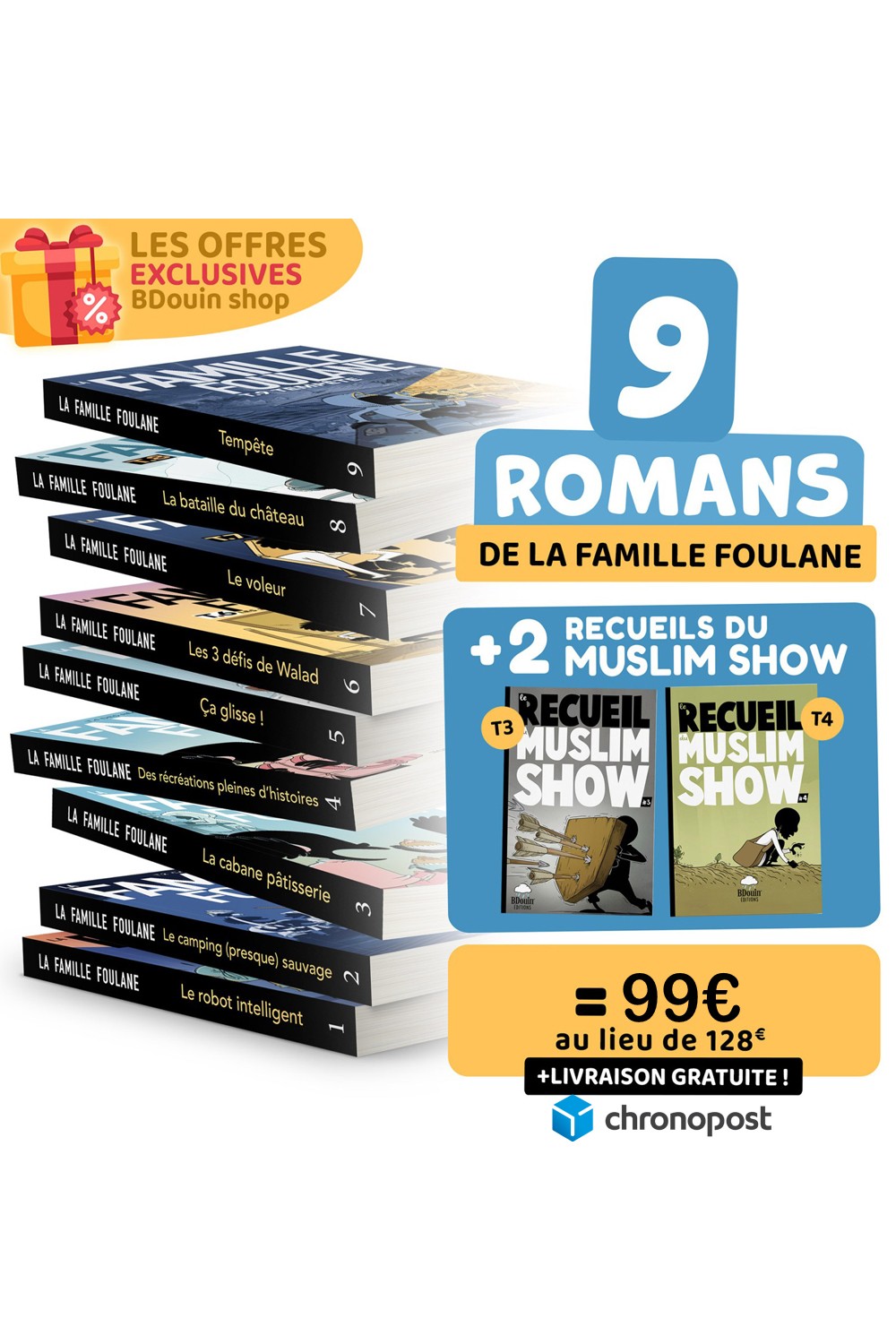 Pack la famille Foulane - 9 livres - Bdouin Éditions