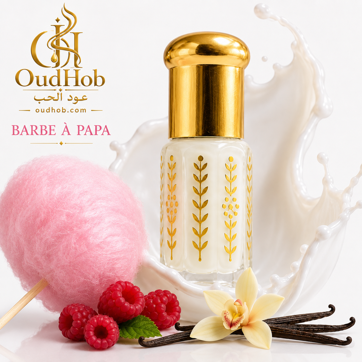 Musc Tahara Suikerspin – Intieme Musk Zonder Alcohol 3 ml – OudHob | عود الحب