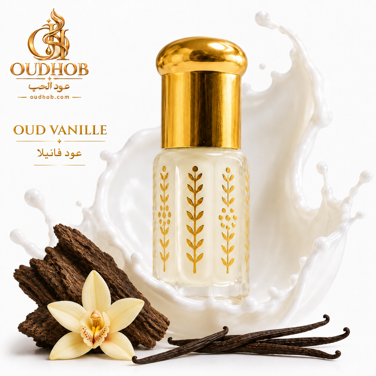 Musc Tahara Oud Vanilje – Intim Musk Uden Alkohol 3 ml – OudHob | عود الحب