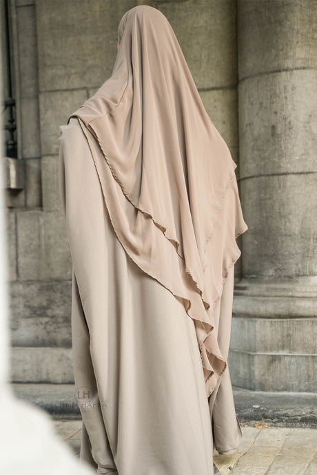Khimar 2 voiles mousseline Umm Hafsa