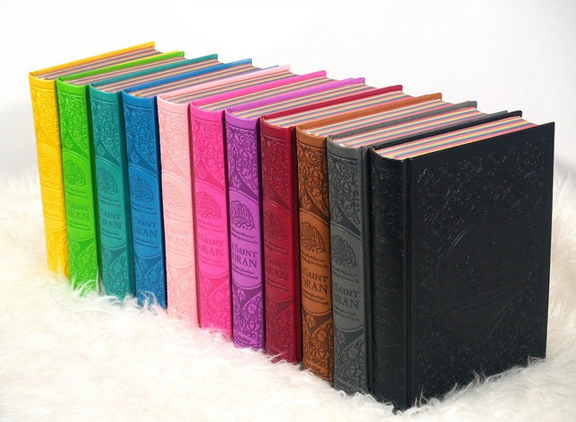 Coran Rainbow AR/FR/PH Couverture Cuir - Éditions Orientica