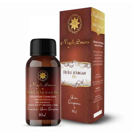 Huile d’Argan BIO du Maroc 60ml Usage Cosmétique - Nigelle Source