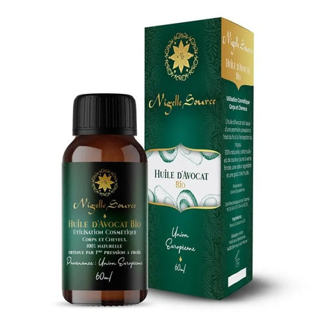 Huile d’Avocat BIO du Kenya 60ml Usage Cosmétique – Nigelle Source
