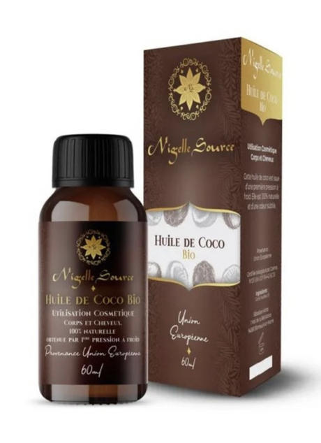 Huile de Coco Bio du Philippines 60ml Usage Cosmétique - Nigelle Source