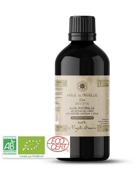 Huile de Nigelle Bio d'Egypte certifié Ecocert 100ml (NIGELLA SATIVA) - Nigelle Source