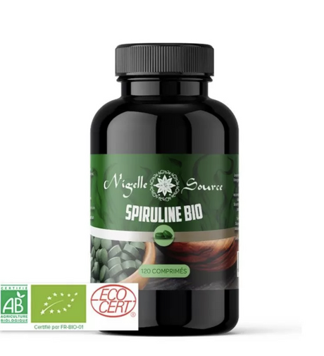 120 Comprimés Bio de Spiruline certifié Ecocert - Nigelle Source