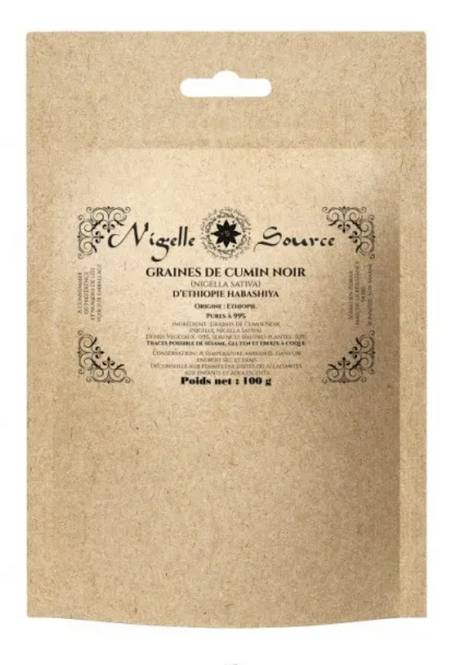 Graines de Nigelle Habachiya d'Ethiopie - Cumin noir 100g Usage Alimentaire - Nigelle Source