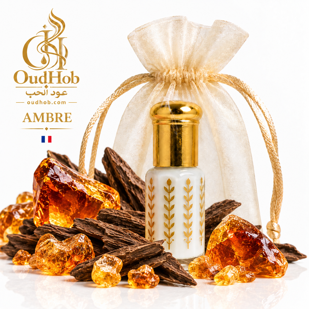 Musc Tahara Ambre – Musc Intime Sans Alcool 3 ml - Fabriqué en France – OudHob | عود الحب