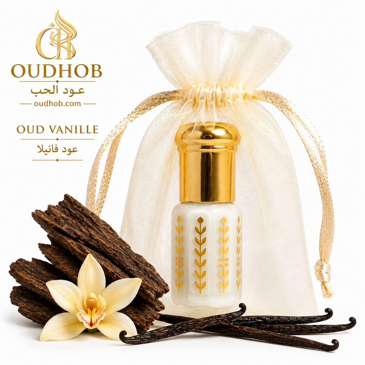 Musc Tahara Oud Vanilje – Intim Musk Uden Alkohol 3 ml – OudHob | عود الحب
