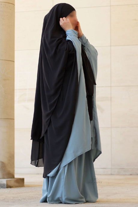 Abaya 2 pièces à clips Umm Hafsa