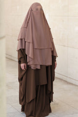 Abaya 2 pièces à clips Umm Hafsa