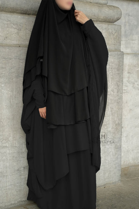 Abaya 2 pièces à clips Umm Hafsa
