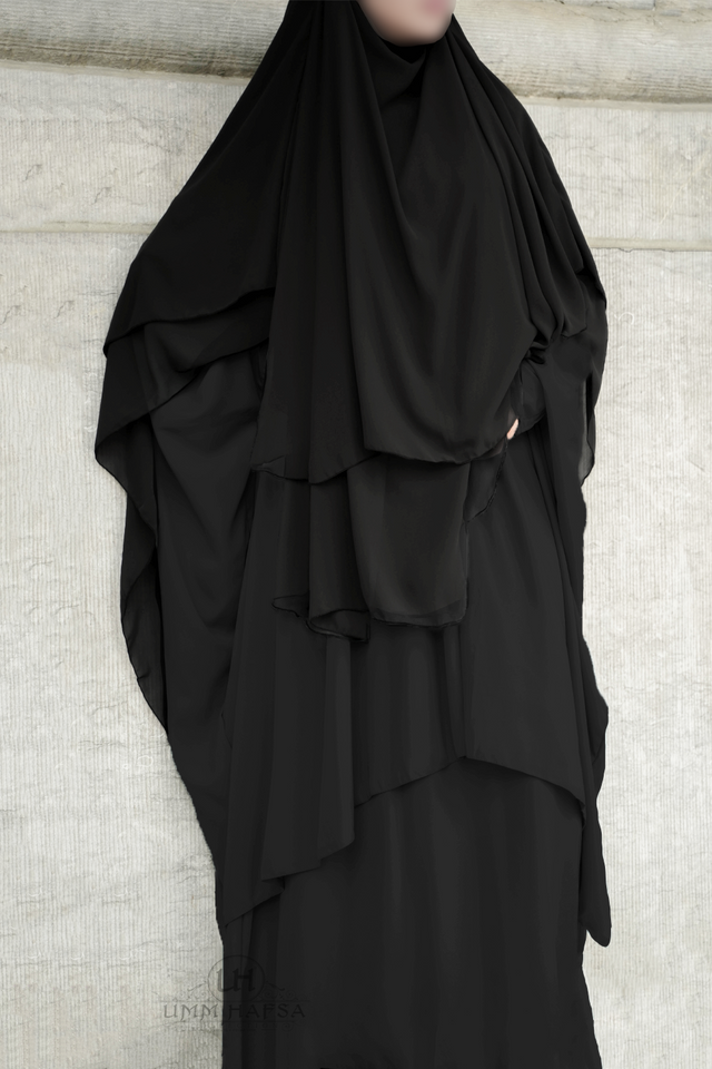 Abaya 2 pièces à clips Umm Hafsa