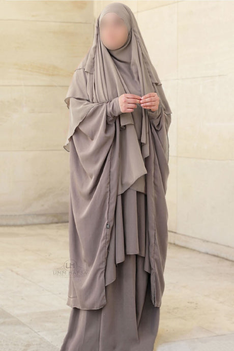 Abaya 2 pièces à clips Umm Hafsa