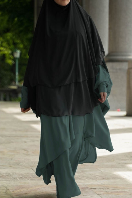 Abaya 2 pièces à clips Umm Hafsa
