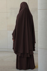 Jilbab Amira 2 voiles Umm Hafsa