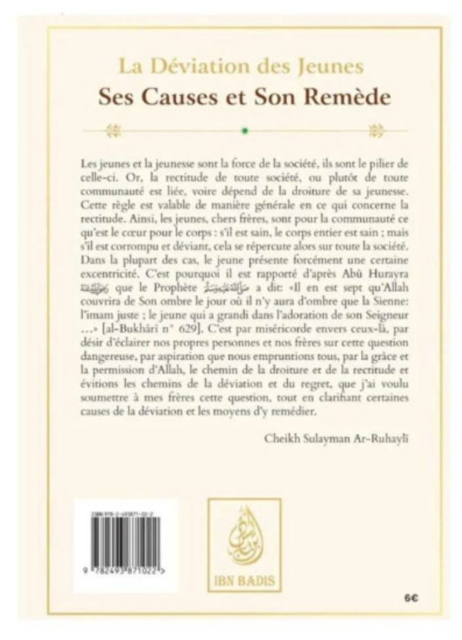 La Déviation Des Jeunes de Cheikh Sulayman Ar-Ruhay - Edition IBN BADIS