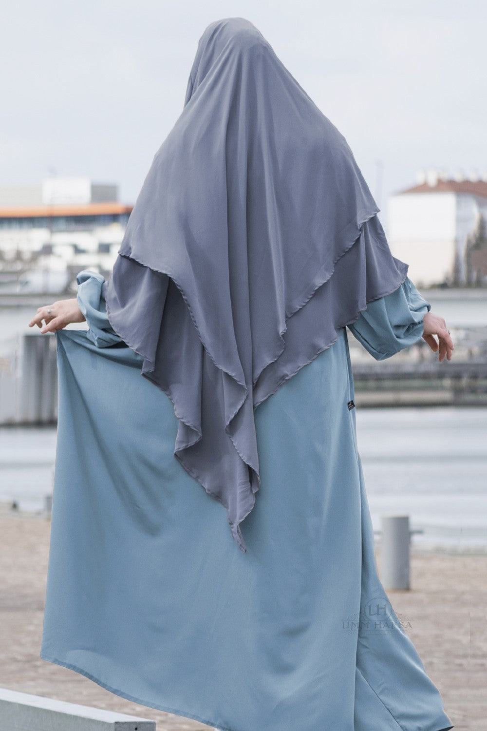 Abaya manche ballon Umm Hafsa