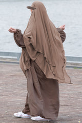 Abaya manche ballon Umm Hafsa