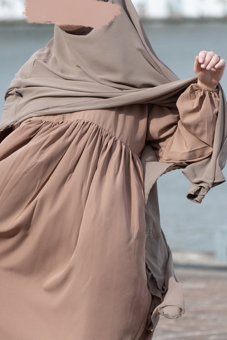 Abaya manche ballon Umm Hafsa