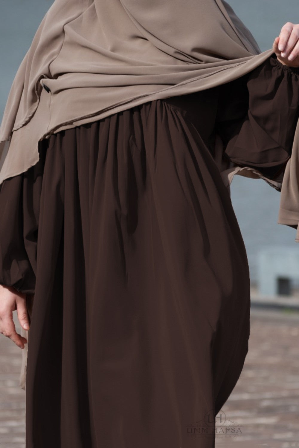 Abaya manche ballon Umm Hafsa