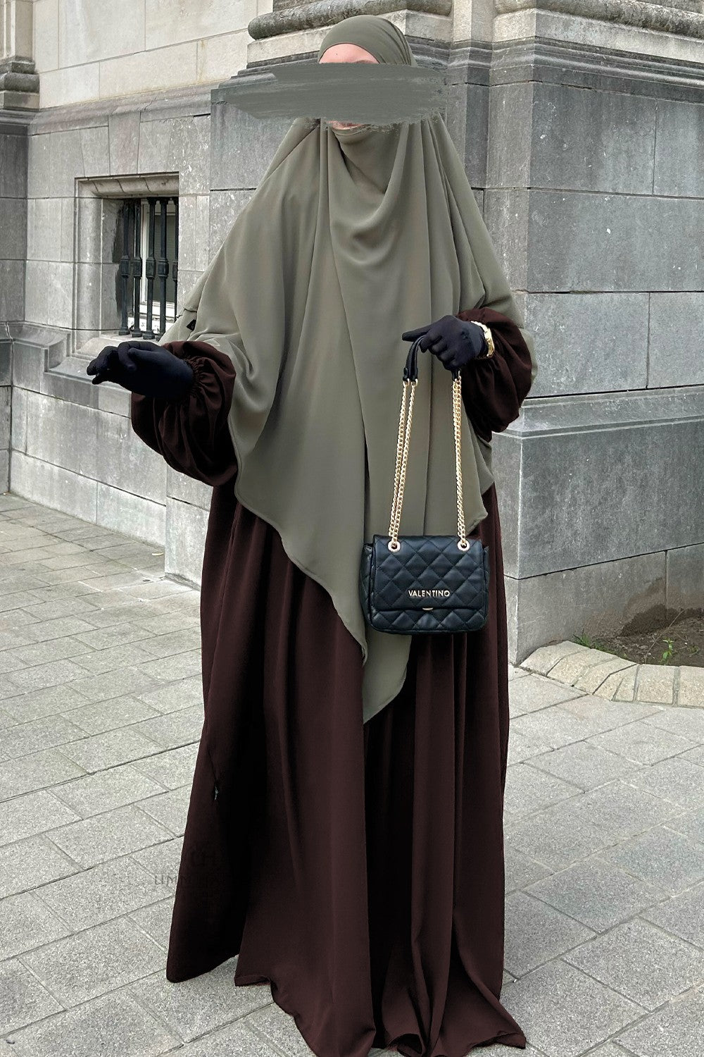 Abaya manche ballon Umm Hafsa