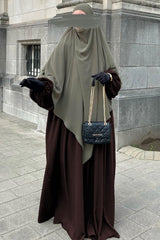 Abaya manche ballon Umm Hafsa