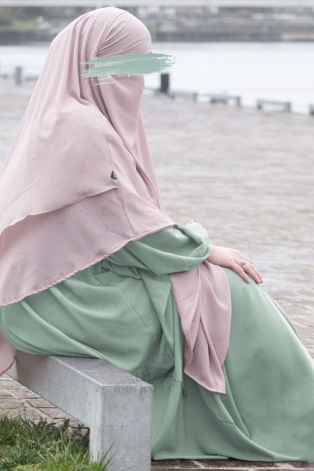 Abaya manche ballon Umm Hafsa