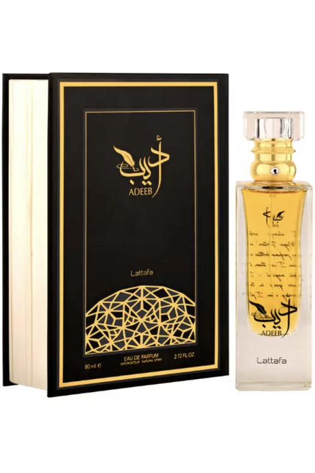 Eau de Parfum Adeeb Lattafa 80mL - Lattafa Perfumes Dubaï