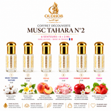 Coffret Découverte Musc Tahara N°2 – 6 Senteurs × 3 ml – Sans Alcool – OudHob | عود الحب