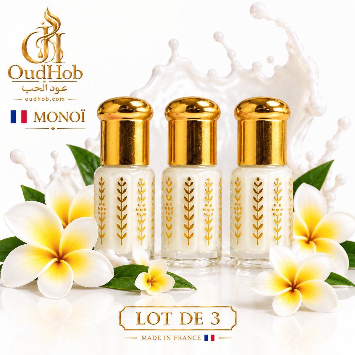Musc Tahara Monoï – Almizcle Íntimo Sin Alcohol 3 ml – OudHob | عود الحب