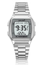 Montre Azan AL-HARAMEEN HA-6461 Montre horaires Azan en acier inoxydable haut de gamme avec double affichage