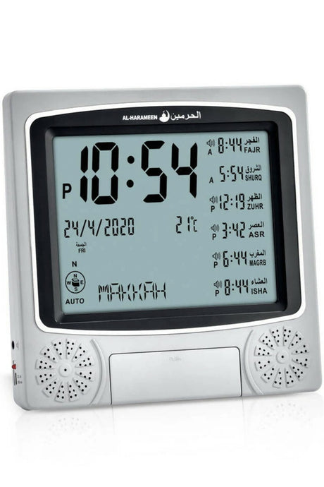 Adhan Horloge AL-HARAMEEN HA-4010, Horloge horaires Azan réveil numérique musulmane
