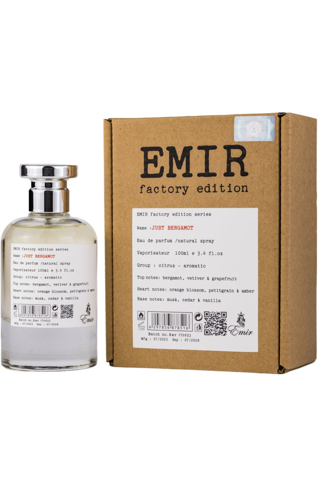 Eau de Parfum Paris Corner Emir Just Bergamot 100mL - Emir Paris Corner