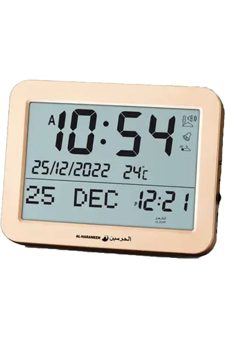 Adhan Horloge AL-HARAMEEN HA-7021, Horloge horaires Azan réveil numérique musulmane