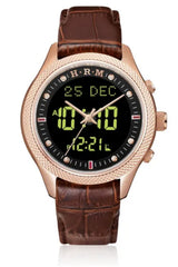Montre de luxe originale AL-HARAMEEN HA-6105 Montre horaires Azan 50m étanche, Montre azan analogique-numérique