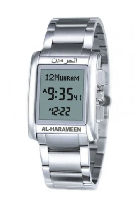 Montre de luxe originale AL-HARAMEEN HA-6208 Montre horaires Azan 50m étanche, Montre azan numérique