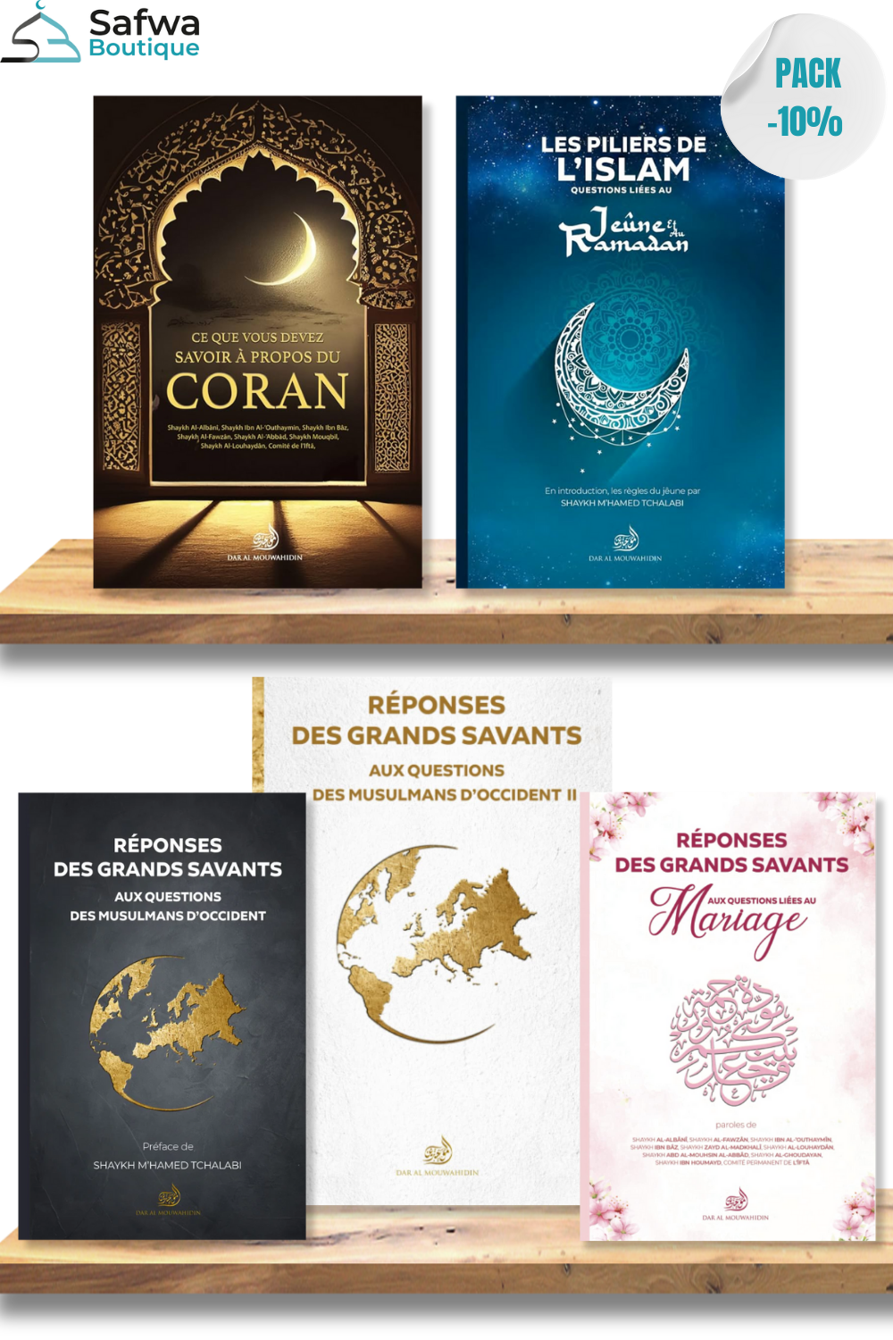 Pack de 5 livres Éditions Dar Al Mouwahidi