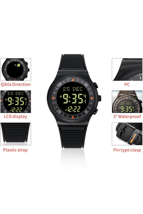Montre de Sport originale AL-HARAMEEN HA-6506 Montre horaires Azan, Montre azan numérique