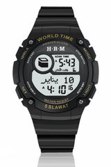 Montre de sport Al Harameen HA-6514, Montre horaires Azan étanche Montre Heures de prière dans le monde entier