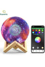 Veilleuse coranique Lampe de lune Galaxy QB512 avec haut-parleur Coran Bluetooth connecte Android et iOS - Equantu QB512