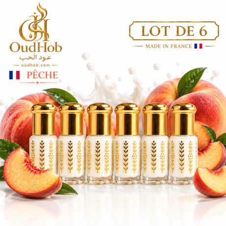 Musc Tahara Melocotón – Almizcle Íntimo Sin Alcohol 3 ml – OudHob | عود الحب