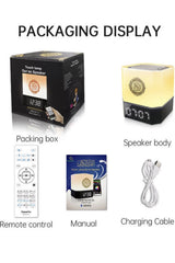 Veilleuse Coranique Lampe de Bureau QB303 avec haut-parleur Coran Bluetooth connecte Android et iOS - Equantu QB303