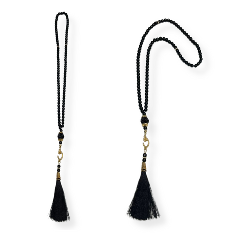 Coffret cadeau élégant Pochette en tissu Tapis de prière & Tasbih (chapelet) Sajada en Velours de Luxe