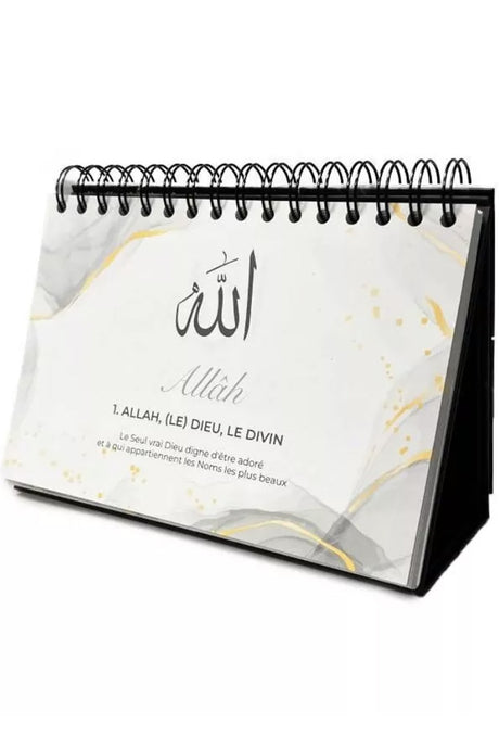 99 Noms d’Allah, Ses Nobles Noms et leur signification ( Calendrier chevalet ) - Hadieth Benelux